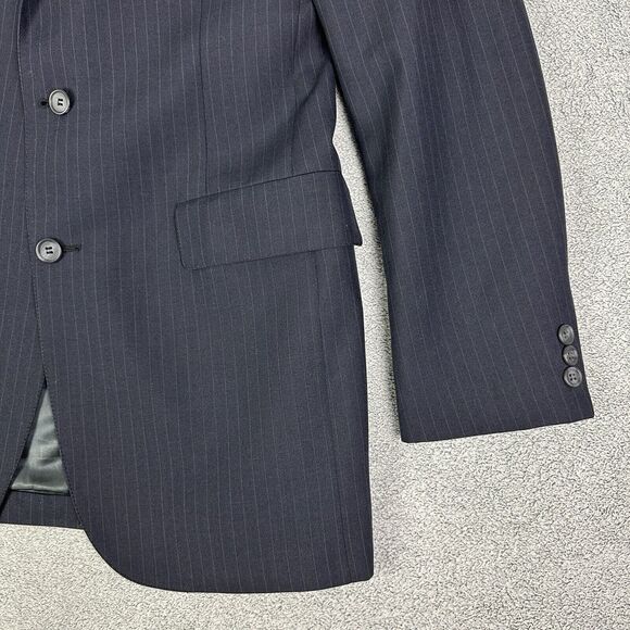 Vintage Brooks Brothers Blazer Men 39L Navy Pinstripe Brooksgate Sport Coat USA - Picture 2 of 12